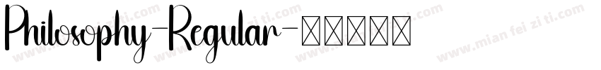 Philosophy-Regular字体转换