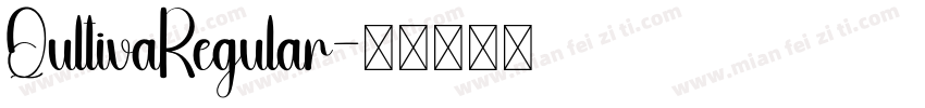 QultivaRegular字体转换