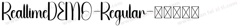 RealtimeDEMO-Regular字体转换