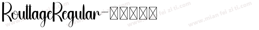 RouttageRegular字体转换