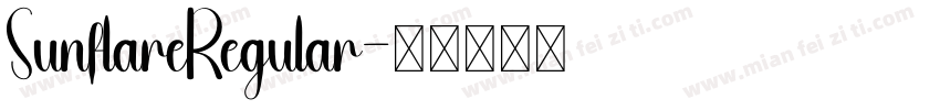 SunflareRegular字体转换 SunflareRegular字体转换