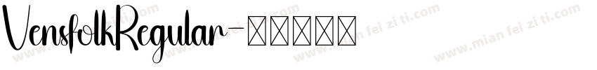 VensfolkRegular字体转换