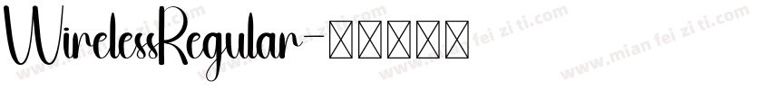 WirelessRegular字体转换