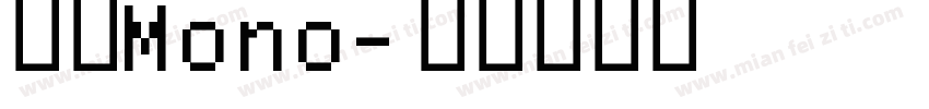 粗克Mono字体转换