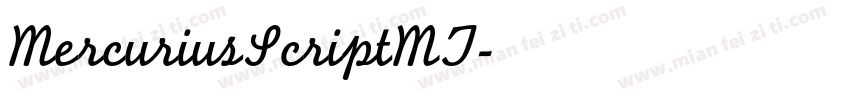 MercuriusScriptMT字体转换