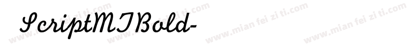 字体ScriptMTBold字体转换