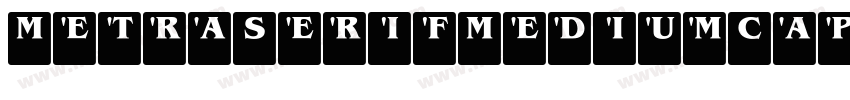 MetraSerifMediumCaps字体转换