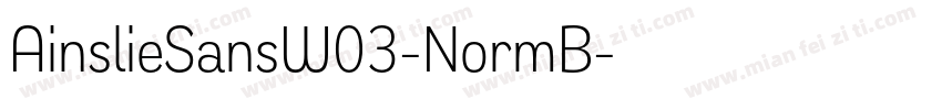 AinslieSansW03-NormB字体转换