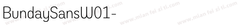 BundaySansW01字体转换