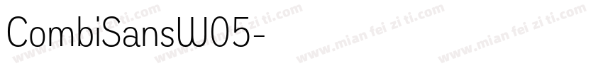 CombiSansW05字体转换