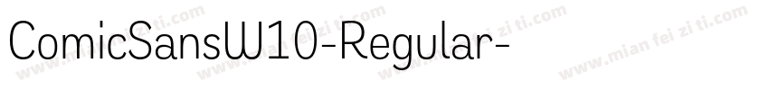 ComicSansW10-Regular字体转换