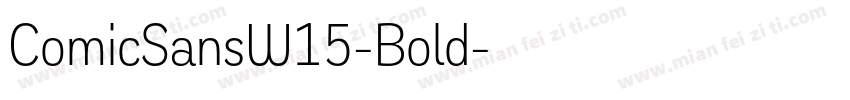 ComicSansW15-Bold字体转换