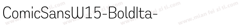 ComicSansW15-BoldIta字体转换