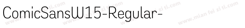 ComicSansW15-Regular字体转换