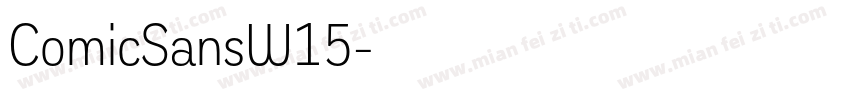 ComicSansW15字体转换