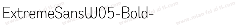 ExtremeSansW05-Bold字体转换