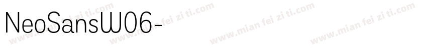 NeoSansW06字体转换