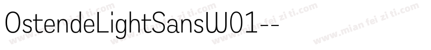 OstendeLightSansW01-字体转换