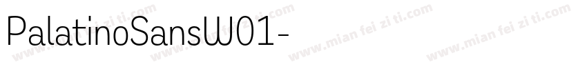 PalatinoSansW01字体转换