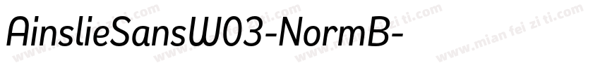 AinslieSansW03-NormB字体转换