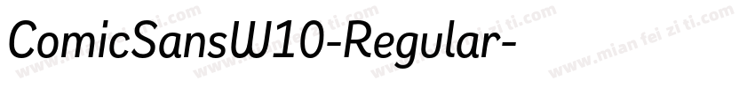 ComicSansW10-Regular字体转换