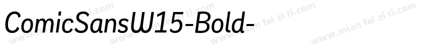 ComicSansW15-Bold字体转换