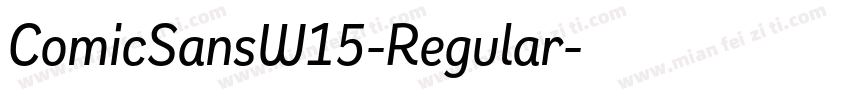ComicSansW15-Regular字体转换