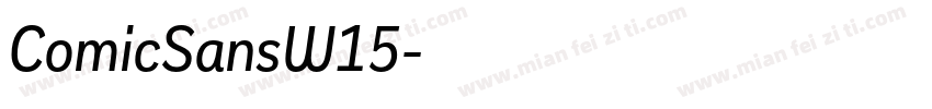 ComicSansW15字体转换