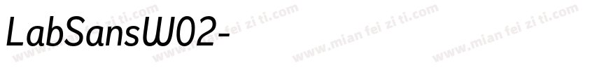 LabSansW02字体转换