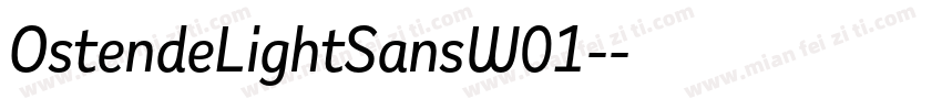 OstendeLightSansW01-字体转换