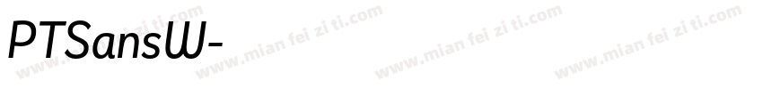 PTSansW字体转换