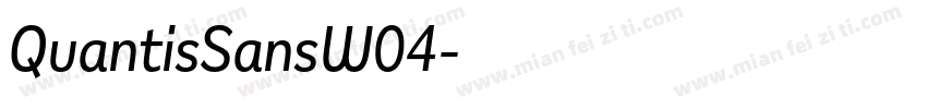 QuantisSansW04字体转换