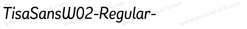 TisaSansW02-Regular字体转换