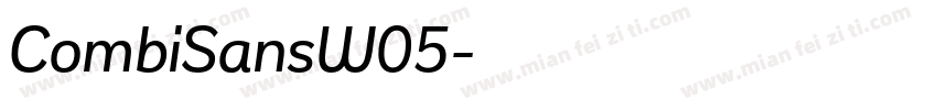 CombiSansW05字体转换