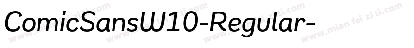 ComicSansW10-Regular字体转换
