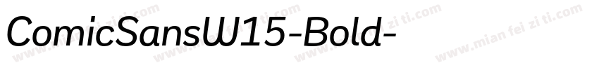 ComicSansW15-Bold字体转换