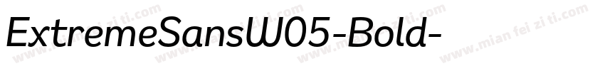 ExtremeSansW05-Bold字体转换