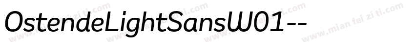 OstendeLightSansW01-字体转换
