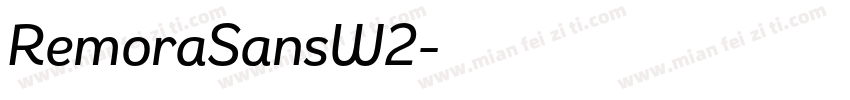 RemoraSansW2字体转换