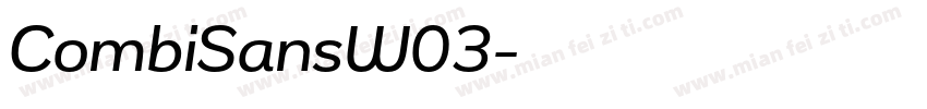 CombiSansW03字体转换
