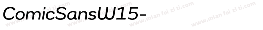ComicSansW15字体转换