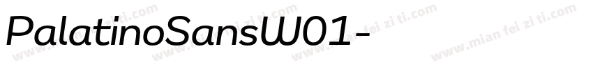 PalatinoSansW01字体转换