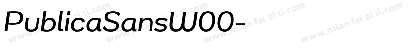 PublicaSansW00字体转换