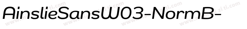 AinslieSansW03-NormB字体转换