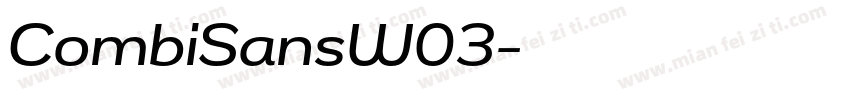 CombiSansW03字体转换