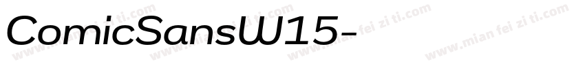ComicSansW15字体转换