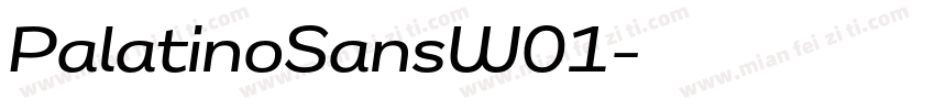 PalatinoSansW01字体转换