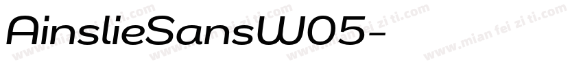 AinslieSansW05字体转换