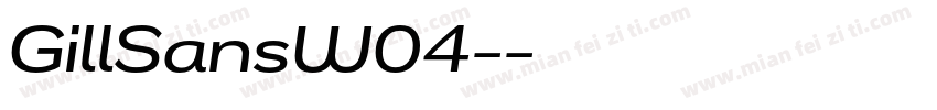 GillSansW04-字体转换
