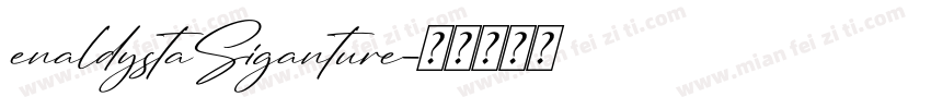 enaldystaSiganture字体转换
